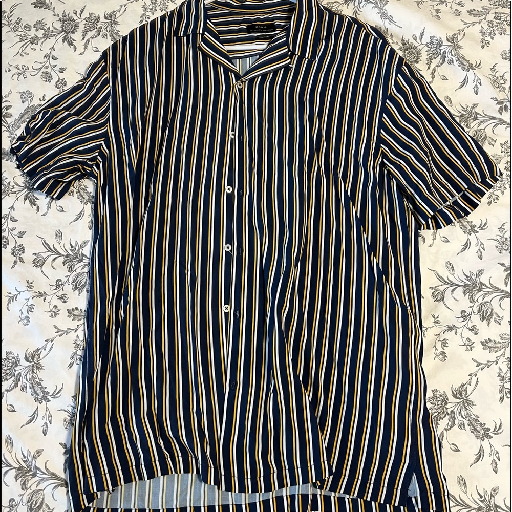 Zara Mens striped button up